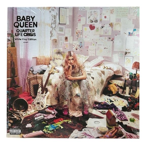 SIGNED Baby Queen – Quarter Life Crisis White Vinyl LP (Limited Edition, Sealed) - Picture 1 of 4